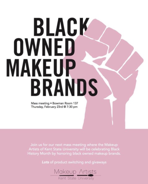 Makeup Artists of Kent State to Celebrate Black History Month
