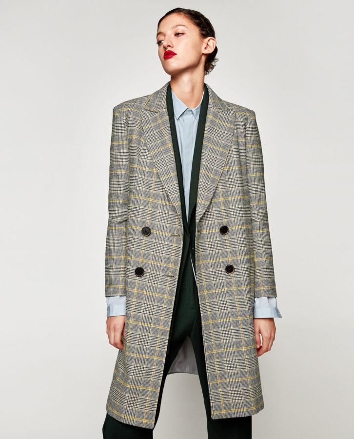 Zara+Checkered+Blazer