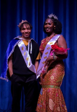 daylon brown and lillah tolbert were respectively crowned king and queen of the 52nd annual renaissance ball on nov. 10. // photo by maggie harris 